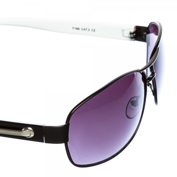 Ανδρικά γυαλιά ηλίου  λευκά με μαύρο, 3 - Kalapod.gr